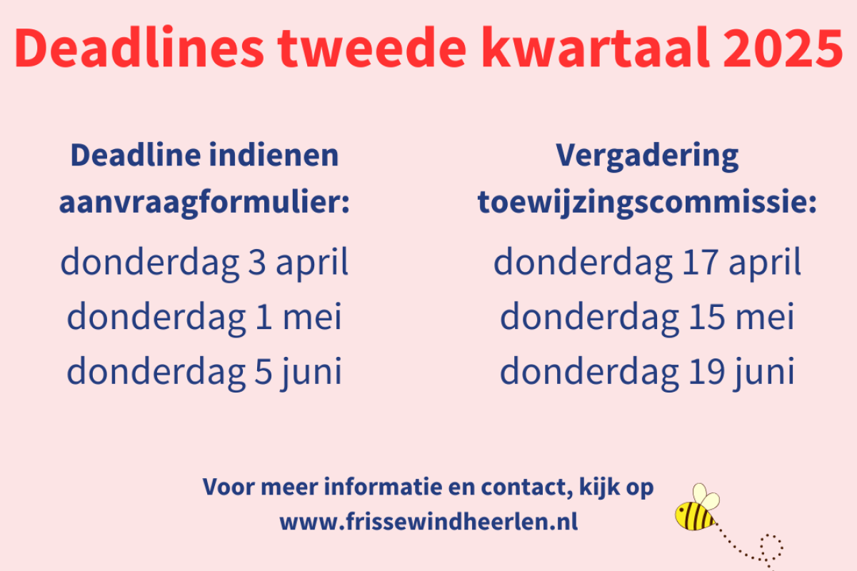 Deadlines Q2 2025