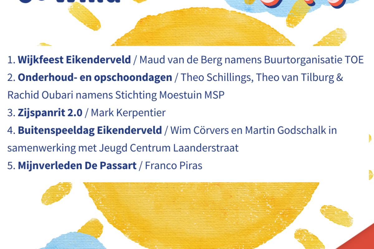 Initiatieven van mei 1 2025