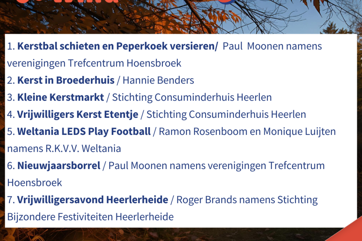 Initiatieven van oktober 2025