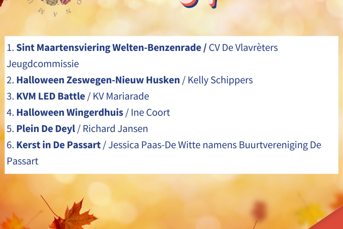 Initiatieven van september Rosas Donamus 2025