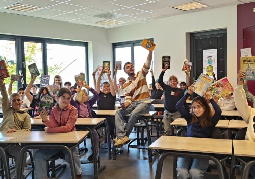 Feestelijke aftrap van de Leesestafette op basisschool ’t Mozaïek in Roermond